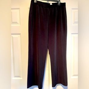 Chico’s loose black straight leg pants Sz L/XL ( 3 Short )